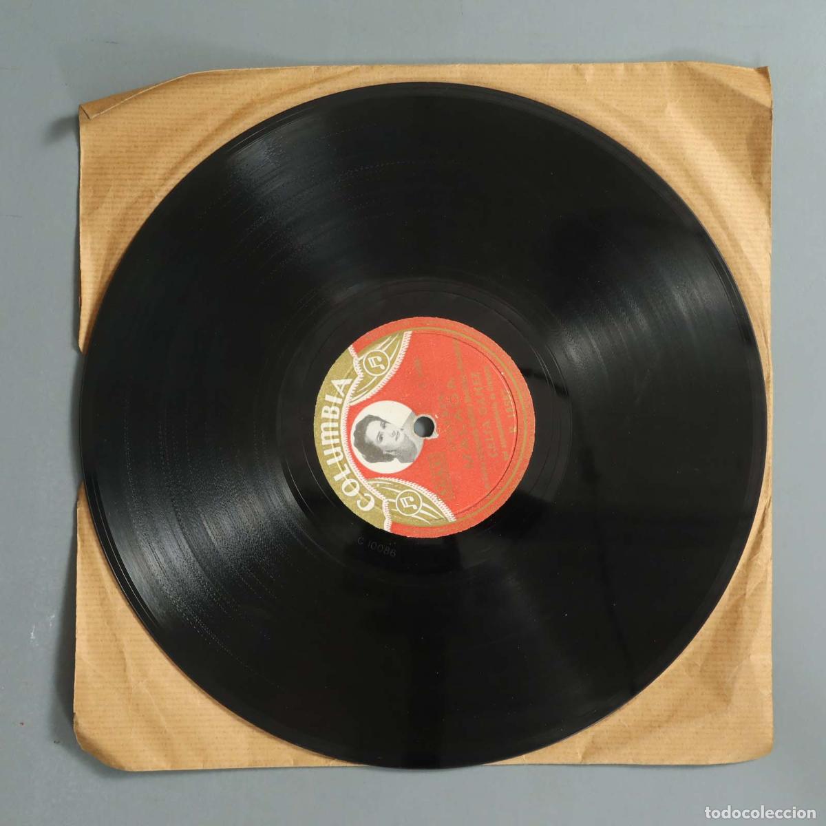 Discos de pizarra: DISCO DE PIZARRA MALAGA. NO QUIERO CREERTE. CELIA GAMEZ