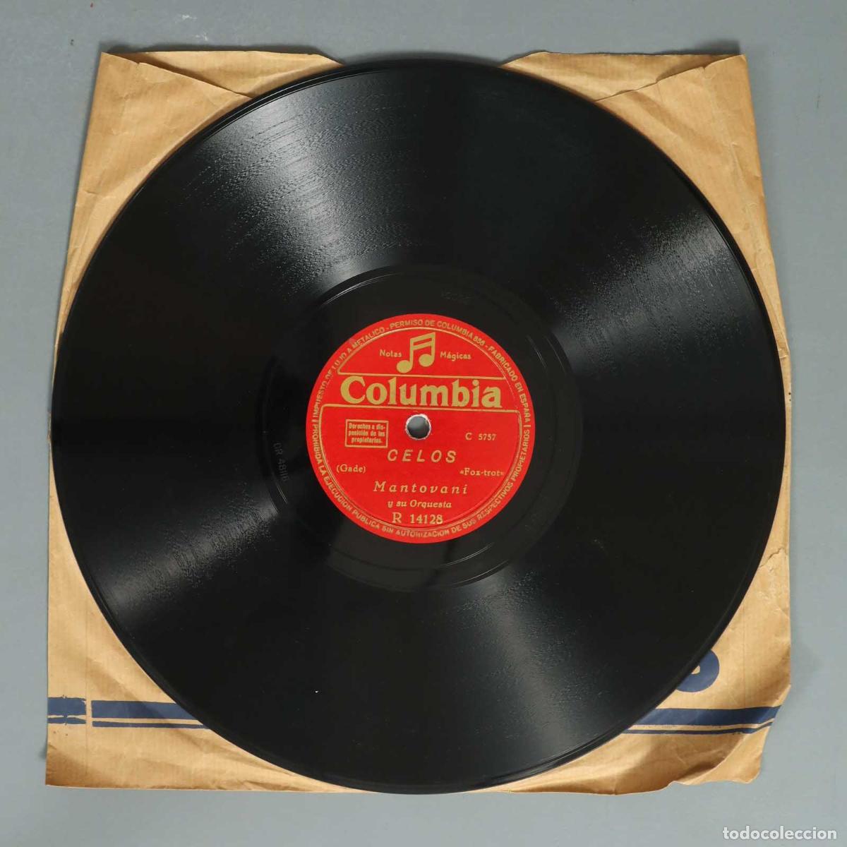 Discos de pizarra: DISCO DE PIZARRA LA CUMPARSITA. CELOS. MANTOVANI - Foto 2