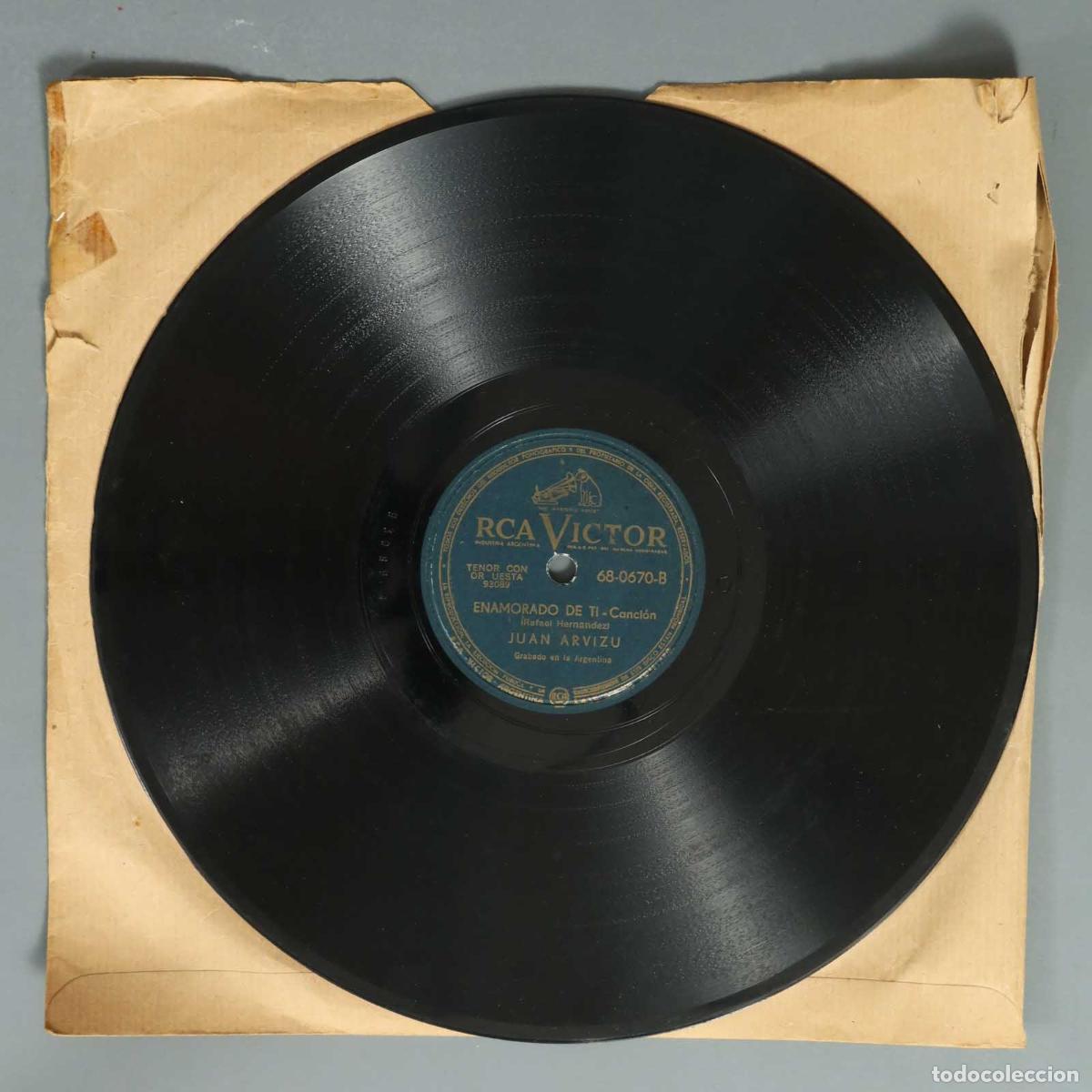 Discos de pizarra: DISCO DE PIZARRA. ENAMORADO DE TI. RIVAL. JUAN ARVIZU