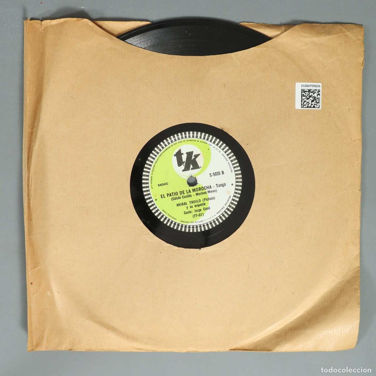 Discos de pizarra: DISCO DE PIZARRA. EL PATIO DE LA MOROCHA. PREPARENSE. ANIBAL TROILO - Foto 2