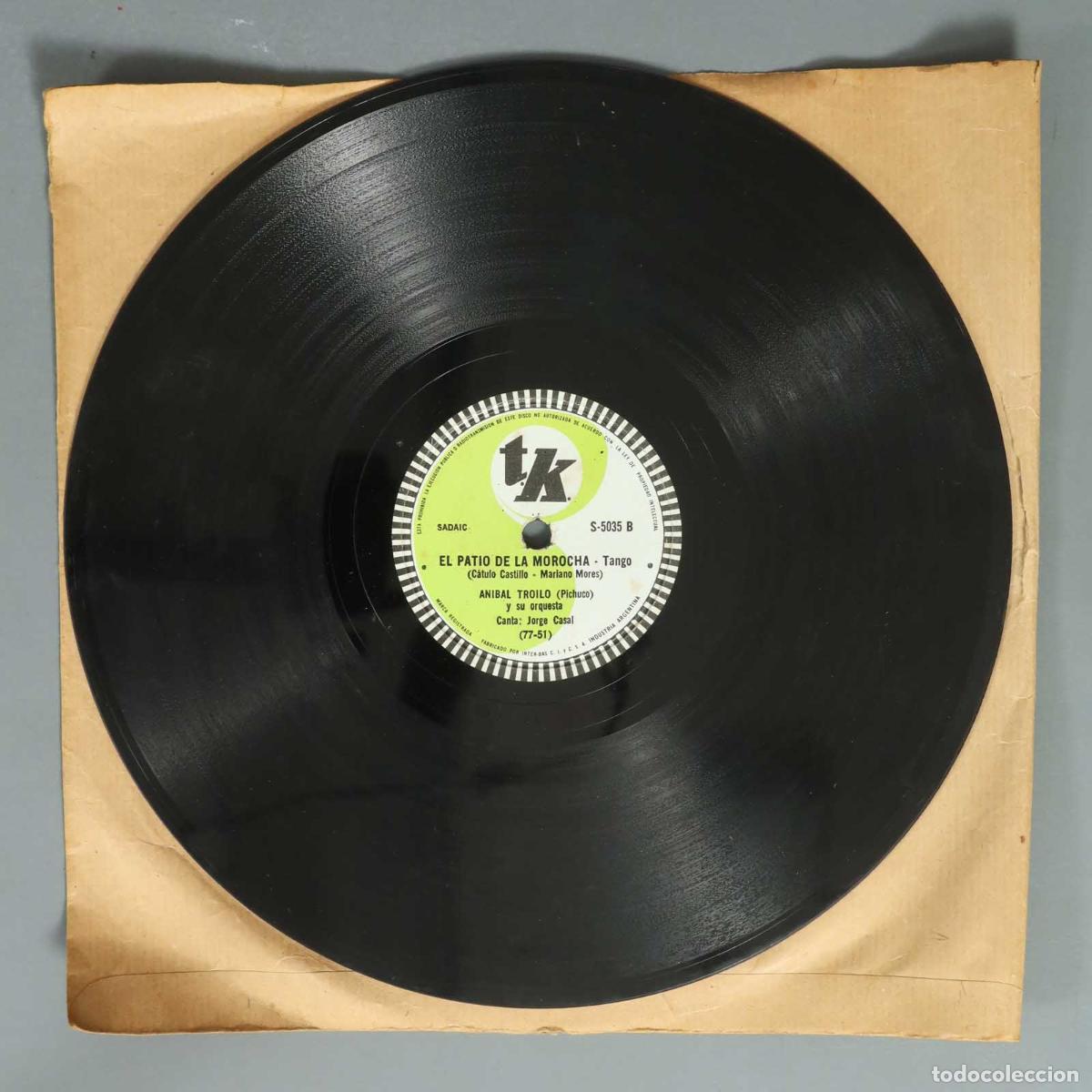 Discos de pizarra: DISCO DE PIZARRA. EL PATIO DE LA MOROCHA. PREPARENSE. ANIBAL TROILO - Foto 3
