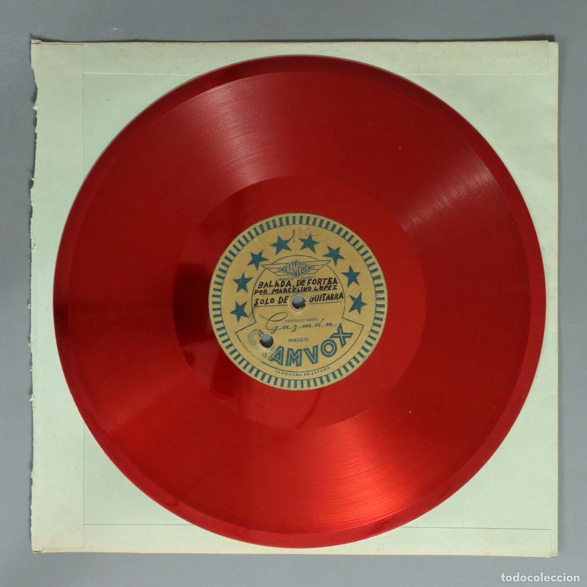 Discos de pizarra: DISCO DE PIZARRA. ELEGIA A TARREGA DE DANIEL FORTEA. BALADA DE FORTEA. MARCELINO LOPEZ. SOLO