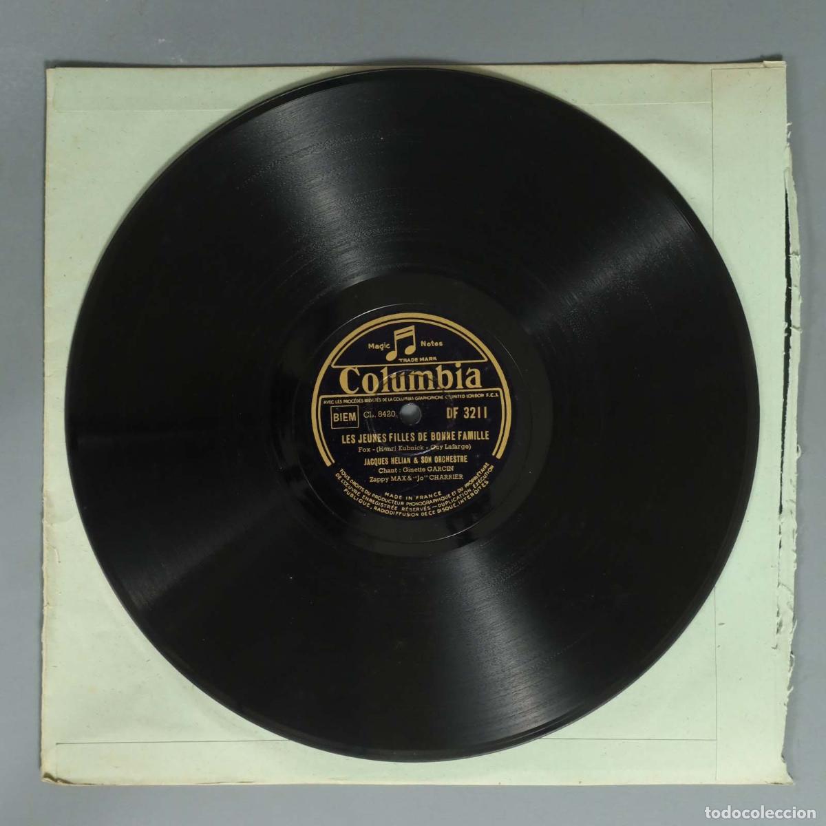 Discos de pizarra: DISCO DE PIZARRA. LA JEUNE VEUVE. JACQUES HELIAN - Foto 3
