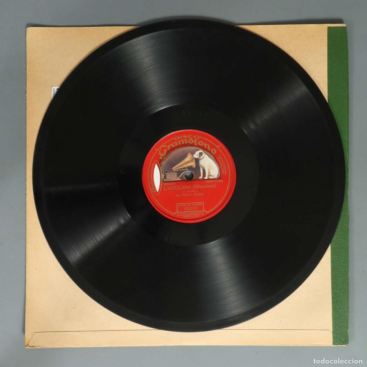 Discos de pizarra: DISCO DE PIZARRA. L'AFRICANA. MEYERBEER