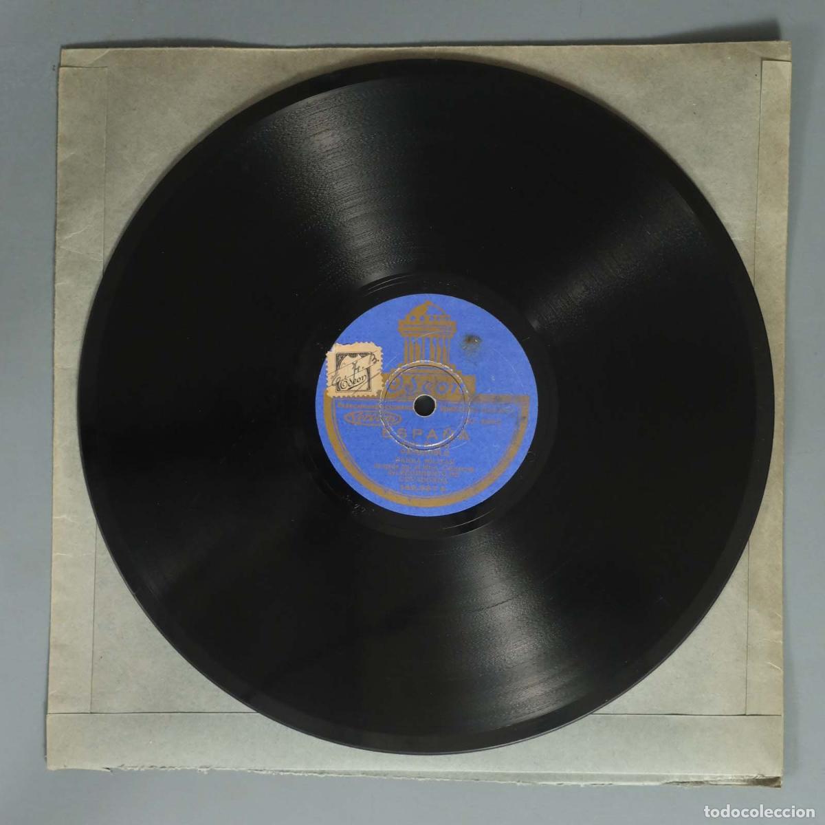 Discos de pizarra: DISCO DE PIZARRA. ESPA&Ntilde;A. ALEGRIAS DE JEREZ. BANDA REGIMIENTO COVADONGA