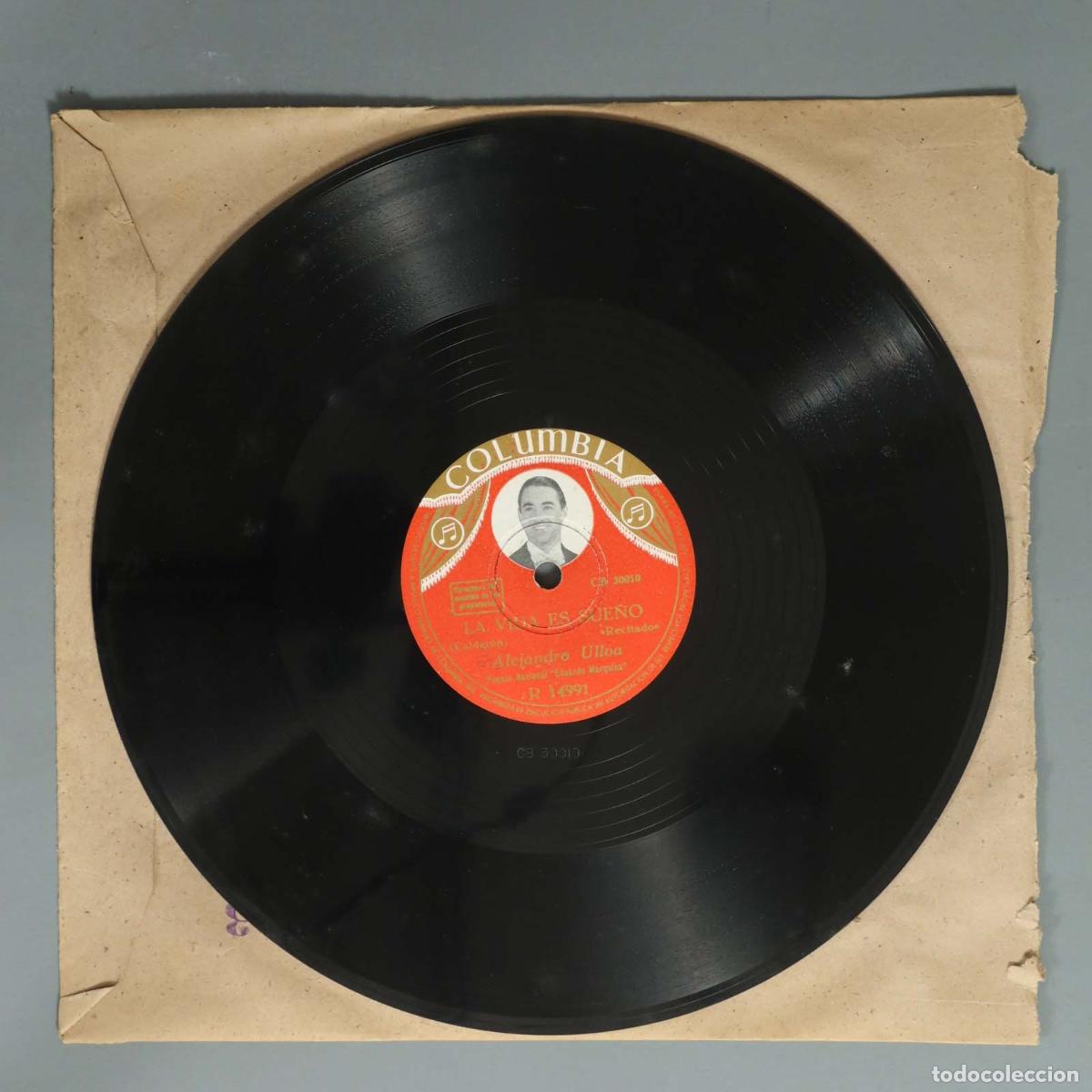 Discos de pizarra: DISCO DE PIZARRA. LA VIDA ES SUE&Ntilde;O. ALEJANDRO ULLOA - Foto 2