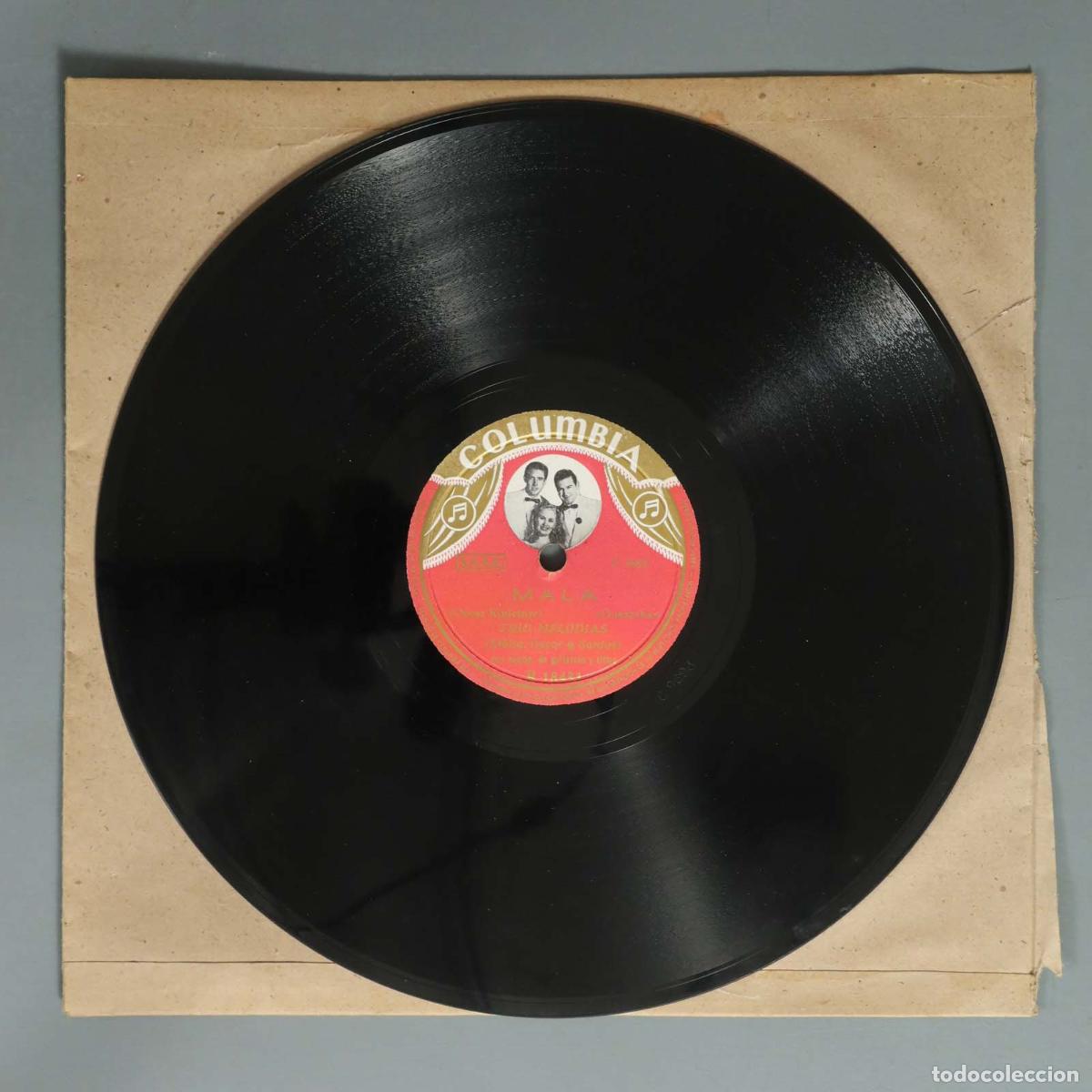 Discos de pizarra: DISCO DE PIZARRA. MALA TRIO MELODIAS