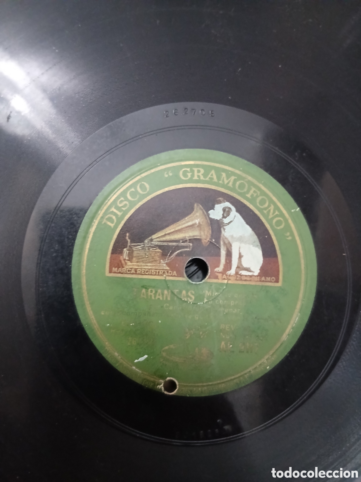 Discos de pizarra: Disco Canario de Colmenar MEDIA GRANADINA Y FANDANGO / TARANTAS