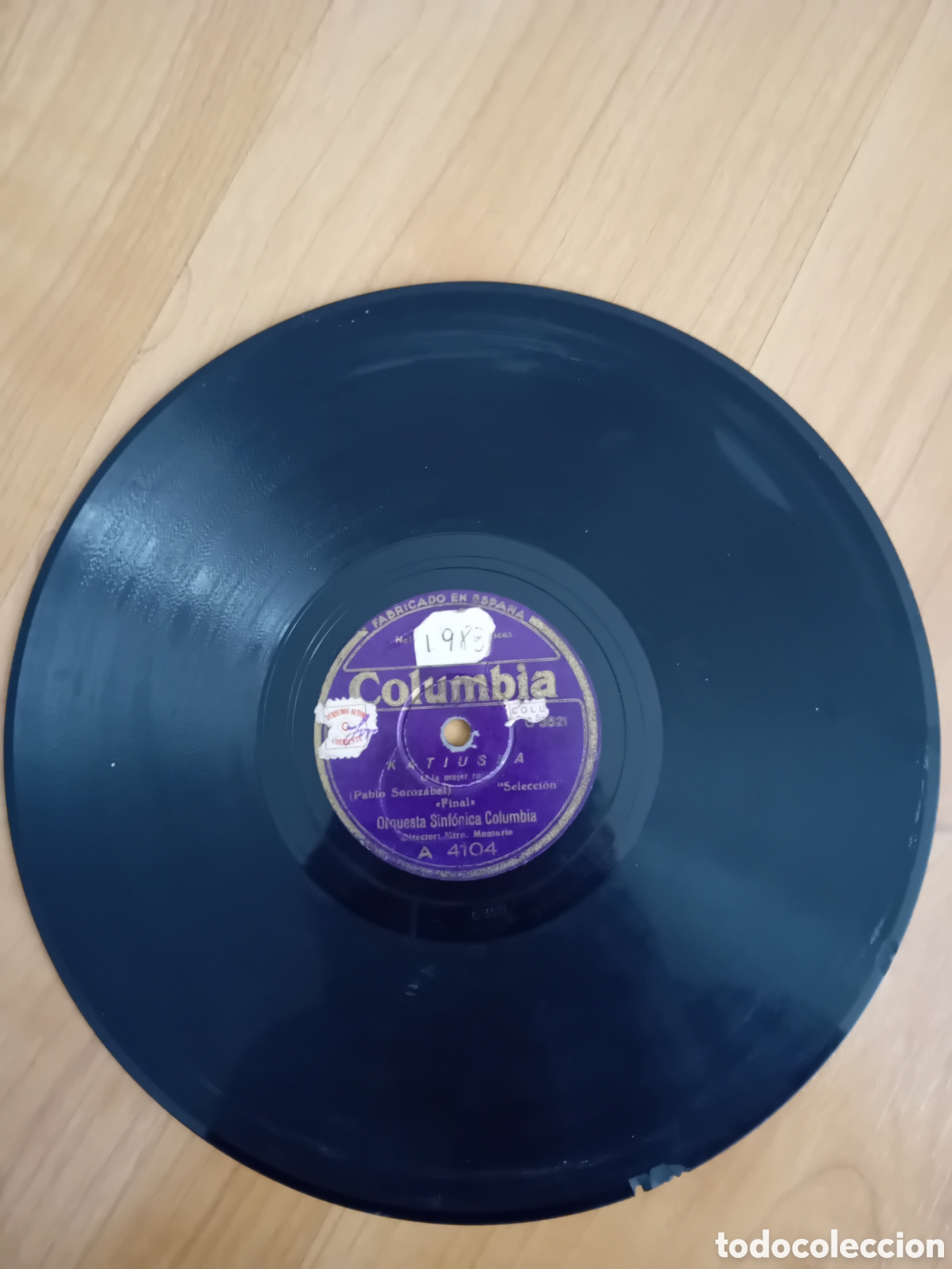 Discos de pizarra: KATIUSKA. ORQUESTA SINFONICA COLUMBIA - Foto 5