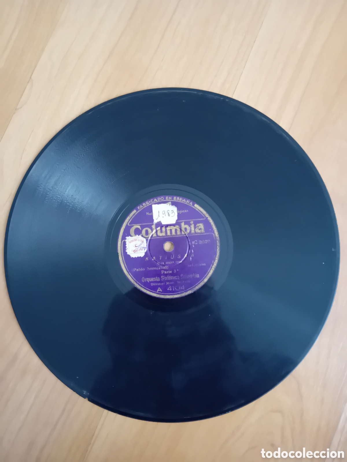 Discos de pizarra: KATIUSKA. ORQUESTA SINFONICA COLUMBIA
