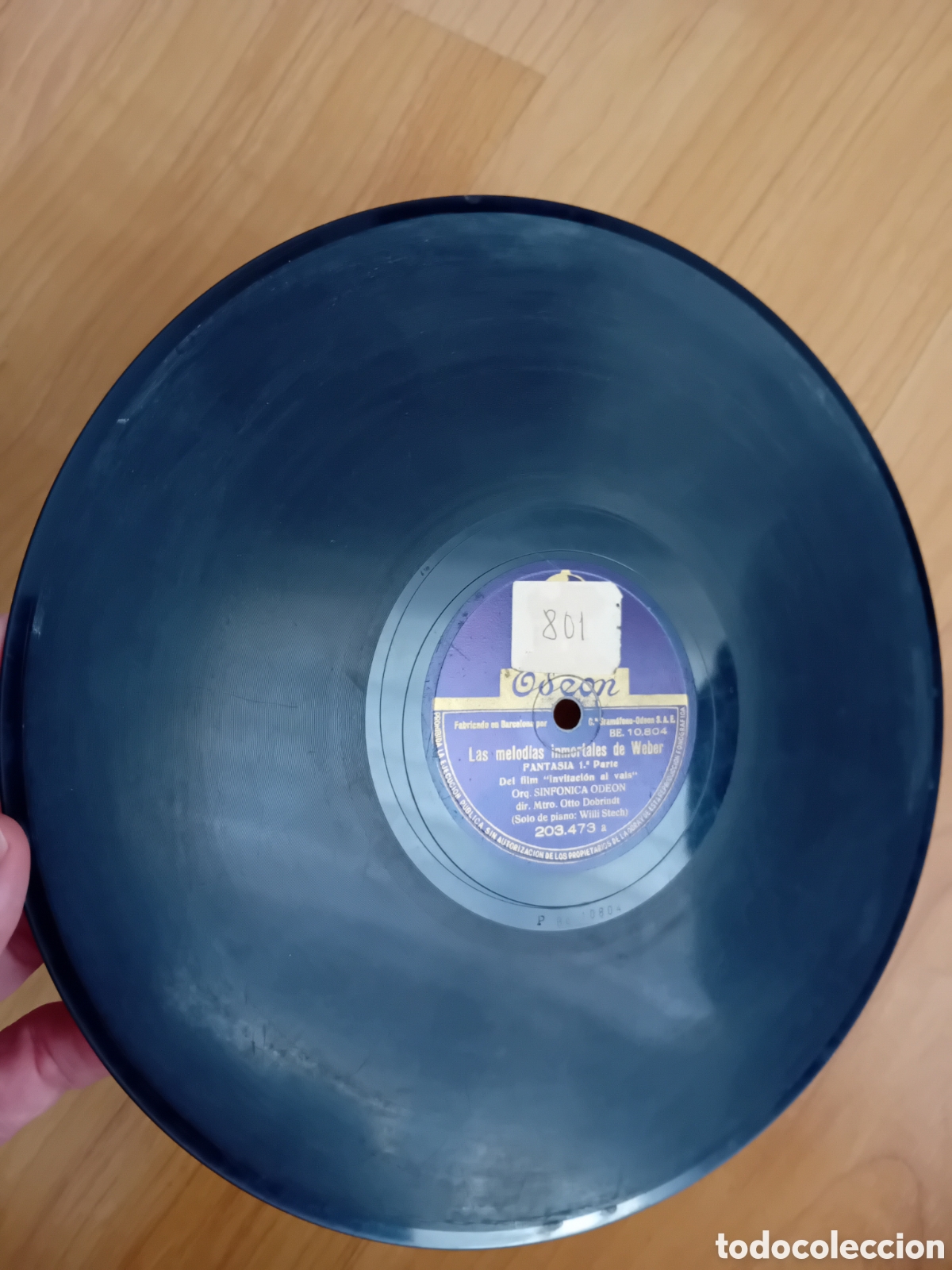 Discos de pizarra: LAS MELODIAS INMORTALES DE WEBER. SINFONICA ODEON - Foto 3