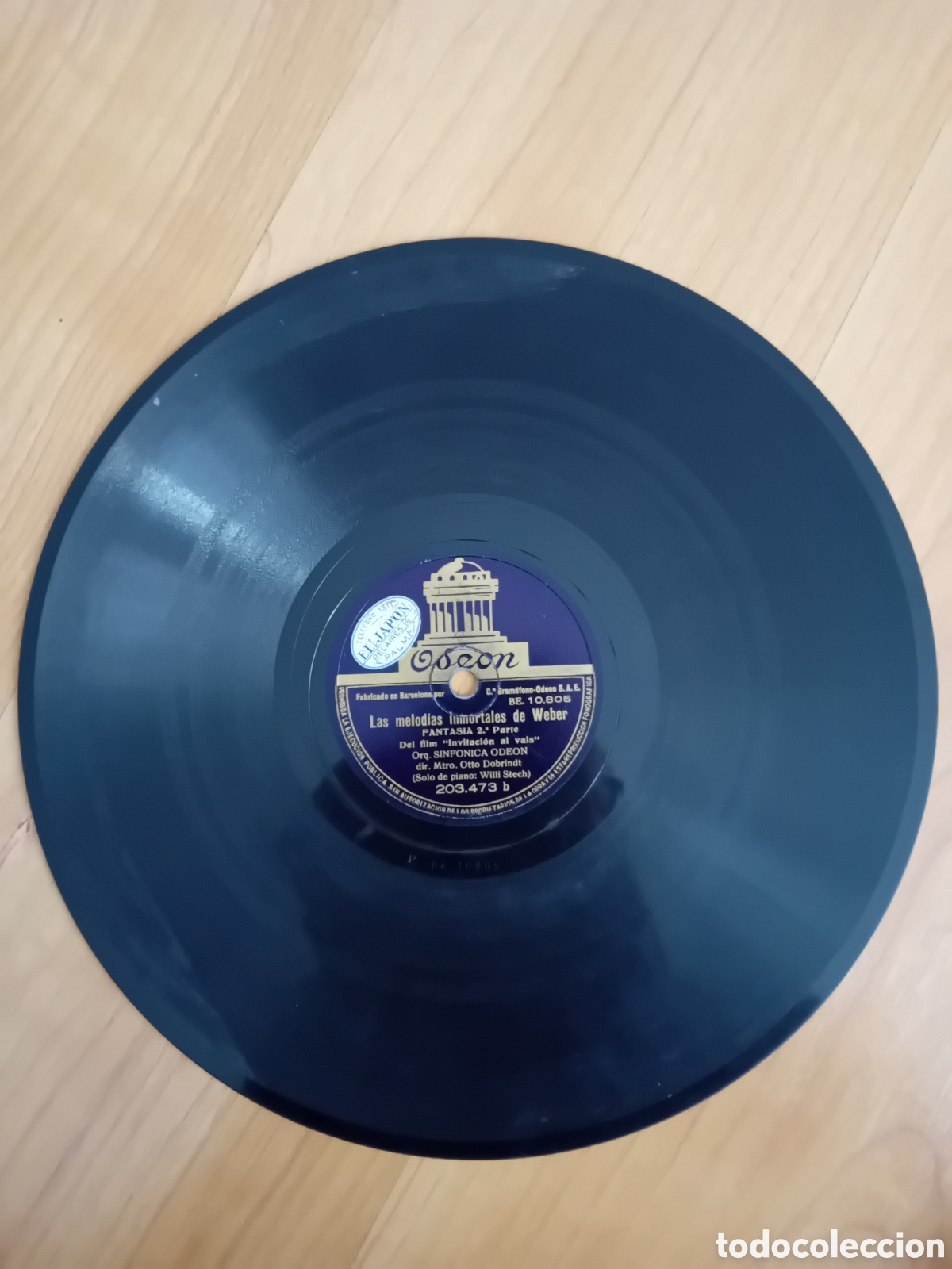 Discos de pizarra: LAS MELODIAS INMORTALES DE WEBER. SINFONICA ODEON - Foto 4