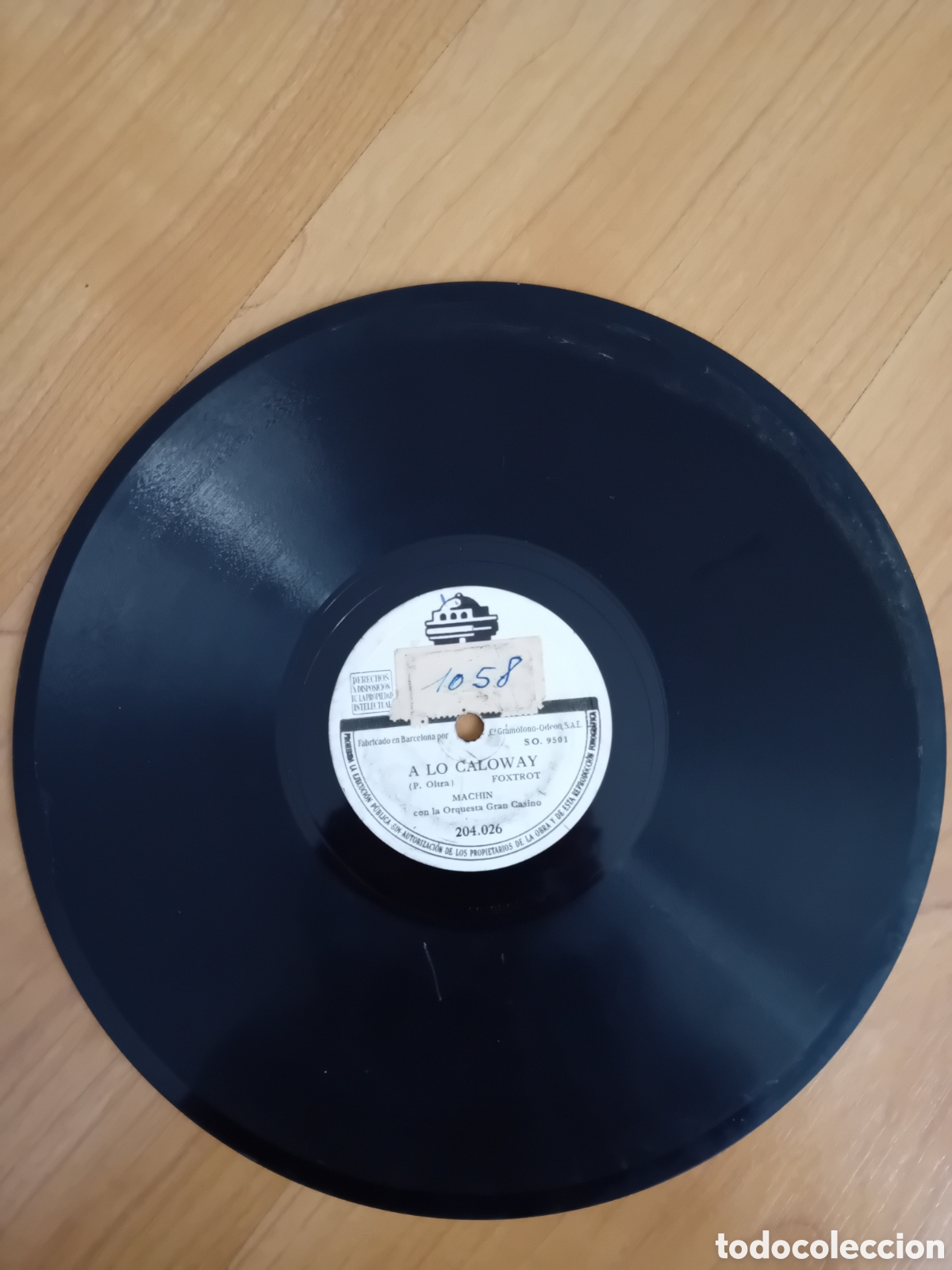 Discos de pizarra: ANTONIO MACHIN. LA RU&Ntilde;IDERA. A LO CALOWAY