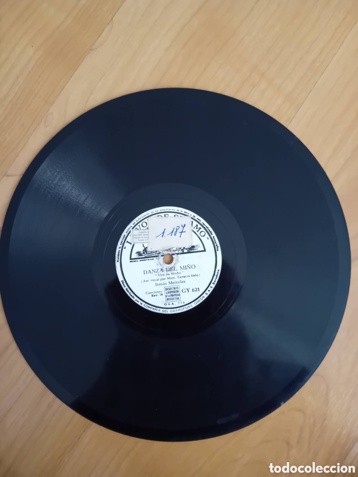 Discos de pizarra: IRMAS MEIRELES. DANZA DEL NI&Ntilde;O. ALECRIM - Foto 4