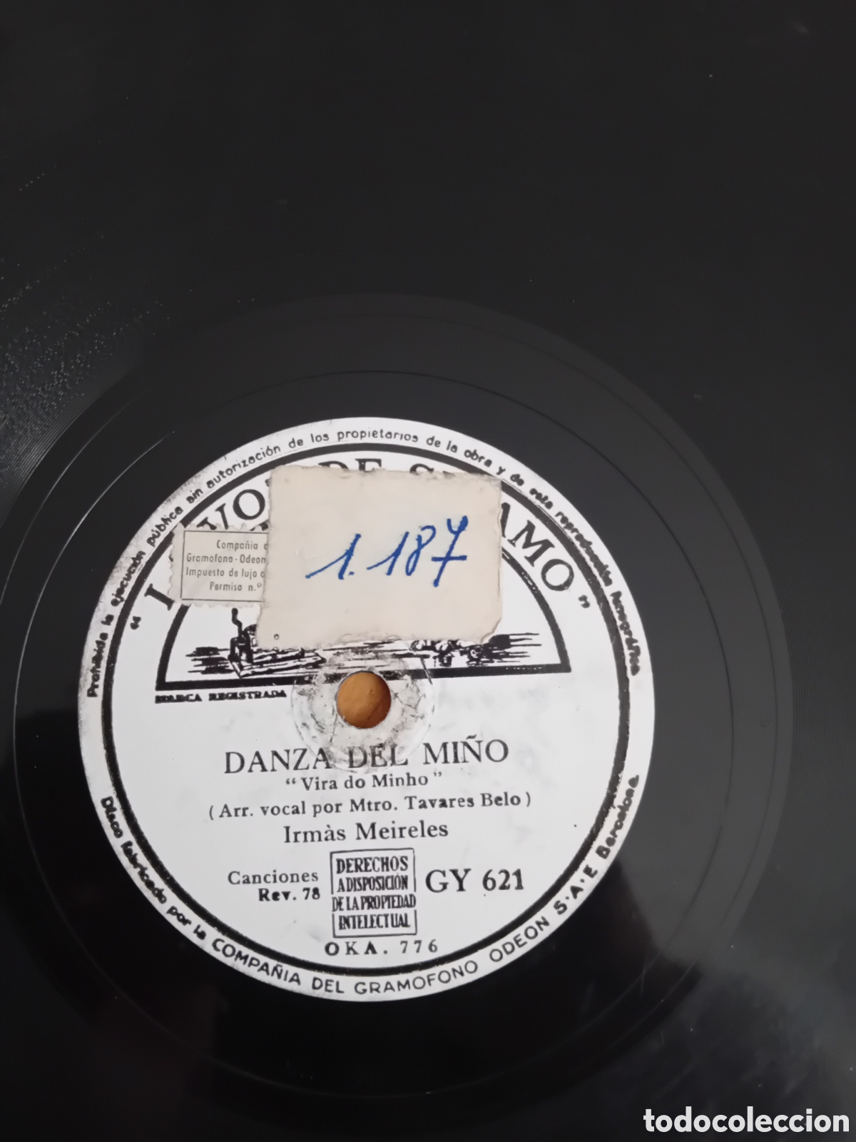 Discos de pizarra: IRMAS MEIRELES. DANZA DEL NI&Ntilde;O. ALECRIM - Foto 5