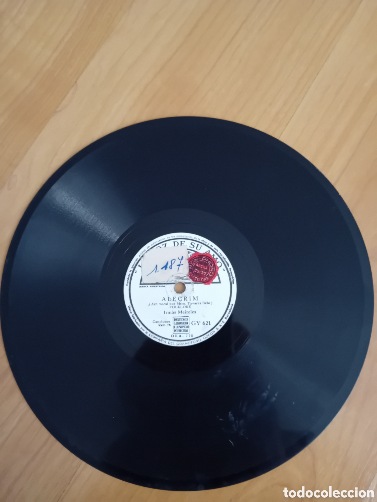 Discos de pizarra: IRMAS MEIRELES. DANZA DEL NI&Ntilde;O. ALECRIM