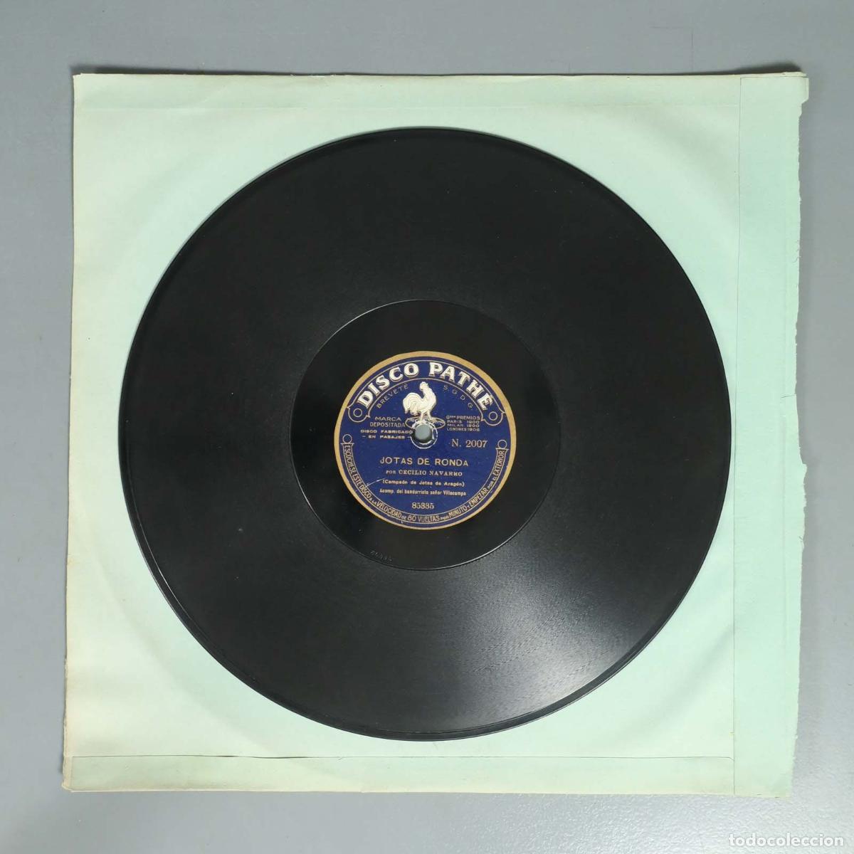 Discos de pizarra: DISCO DE PIZARRA. JOTAS DE RONDA. SOLDADICO Y LAS JUDIAS. CECILIO NAVARRO. BANDURRIA SE&Ntilde;OR