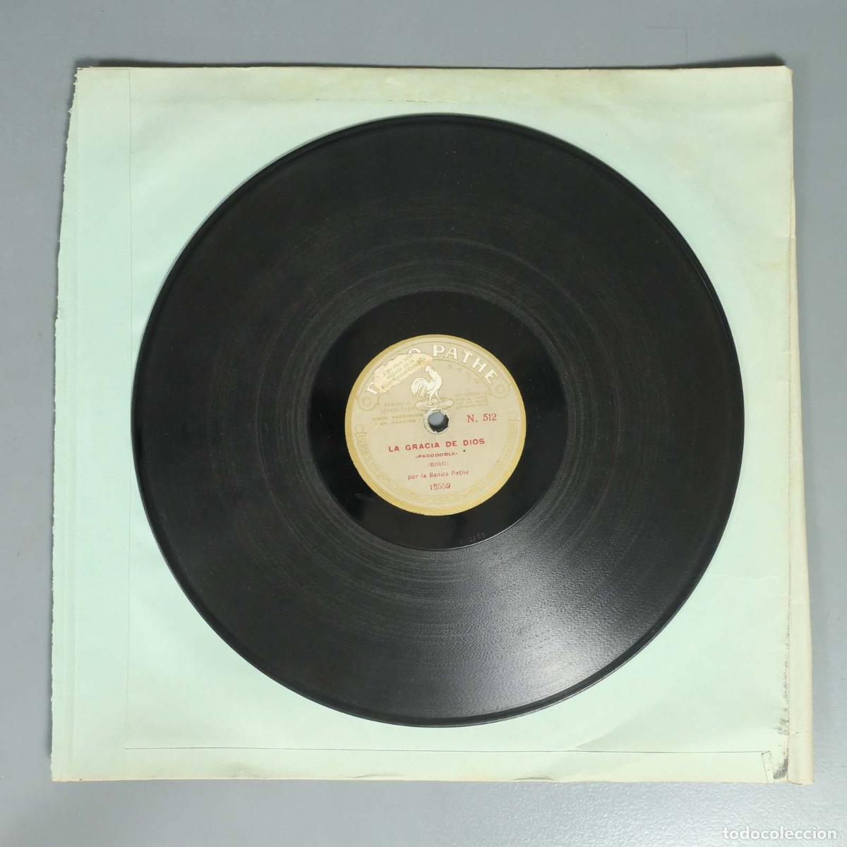 Discos de pizarra: DISCO DE PIZARRA. LA GRACIA DE DIOS. ROIG. LA GIRALDA. JUARRANZ. BANDA PATHE
