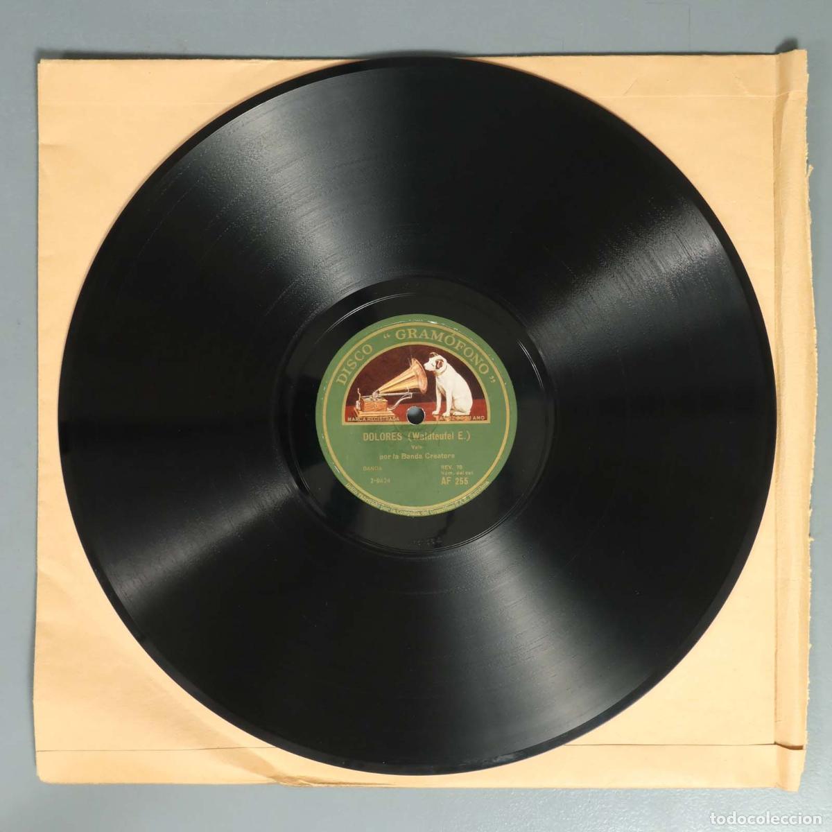 Discos de pizarra: DISCO DE PIZARRA. MORAIMA. DOLORES. BANDA CREATORE. - Foto 2