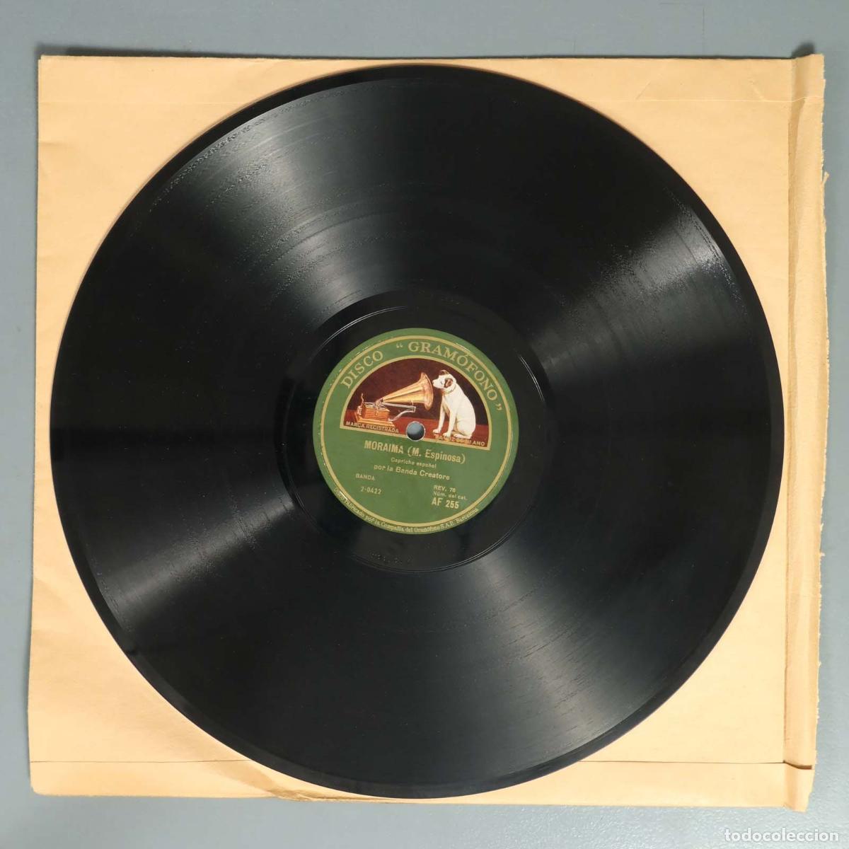 Shellac Records: DISCO DE PIZARRA. MORAIMA. DOLORES. BANDA CREATORE.