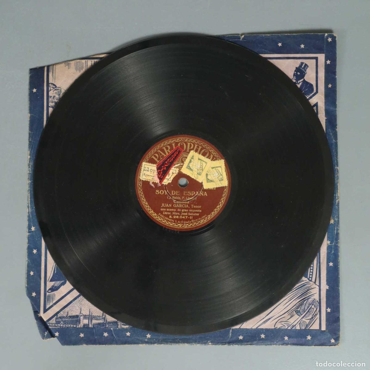 Shellac Records: DISCO DE PIZARRA. SOY DE ESPA&Ntilde;A. CANTO DEL DANTE A BEATRIZ. JUAN GARCIA. JOSE SABATER