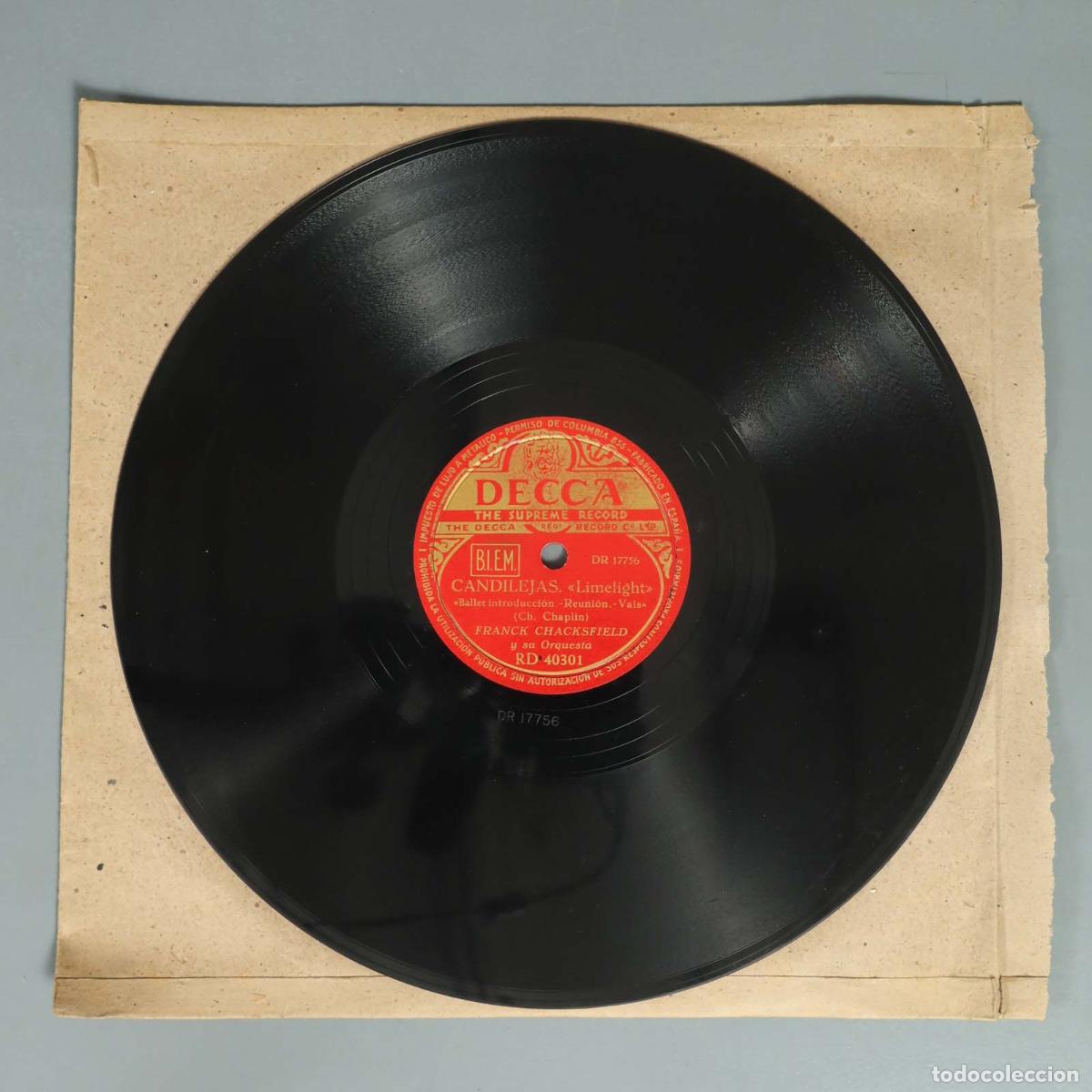 Discos de pizarra: DISCO DE PIZARRA. CANDILEJAS. FRANCK CHACKSFIELD - Foto 2