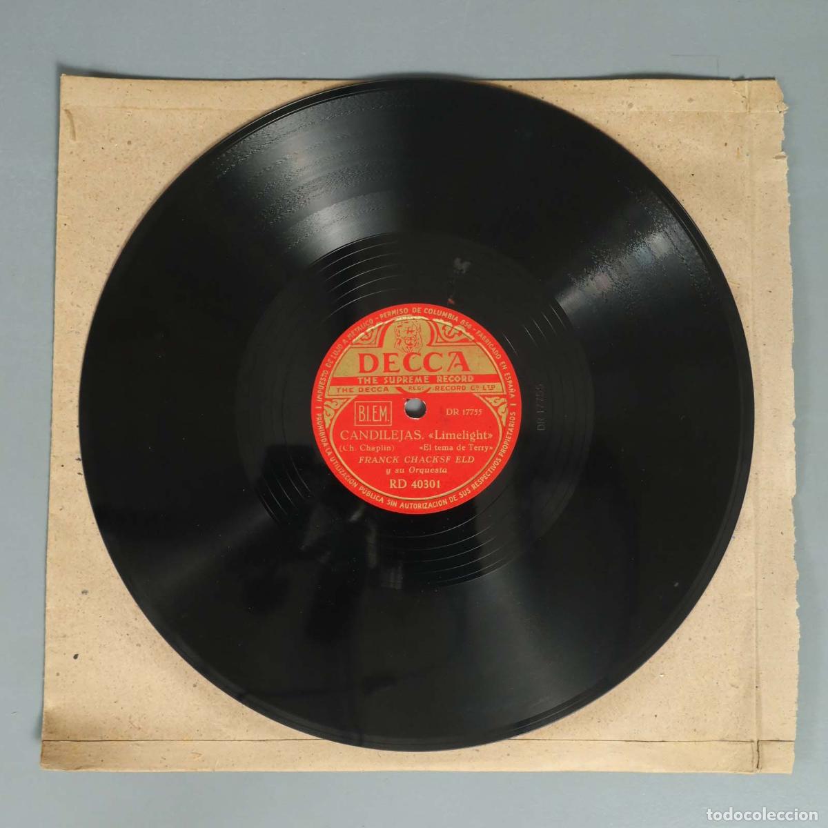 Shellac Records: DISCO DE PIZARRA. CANDILEJAS. FRANCK CHACKSFIELD