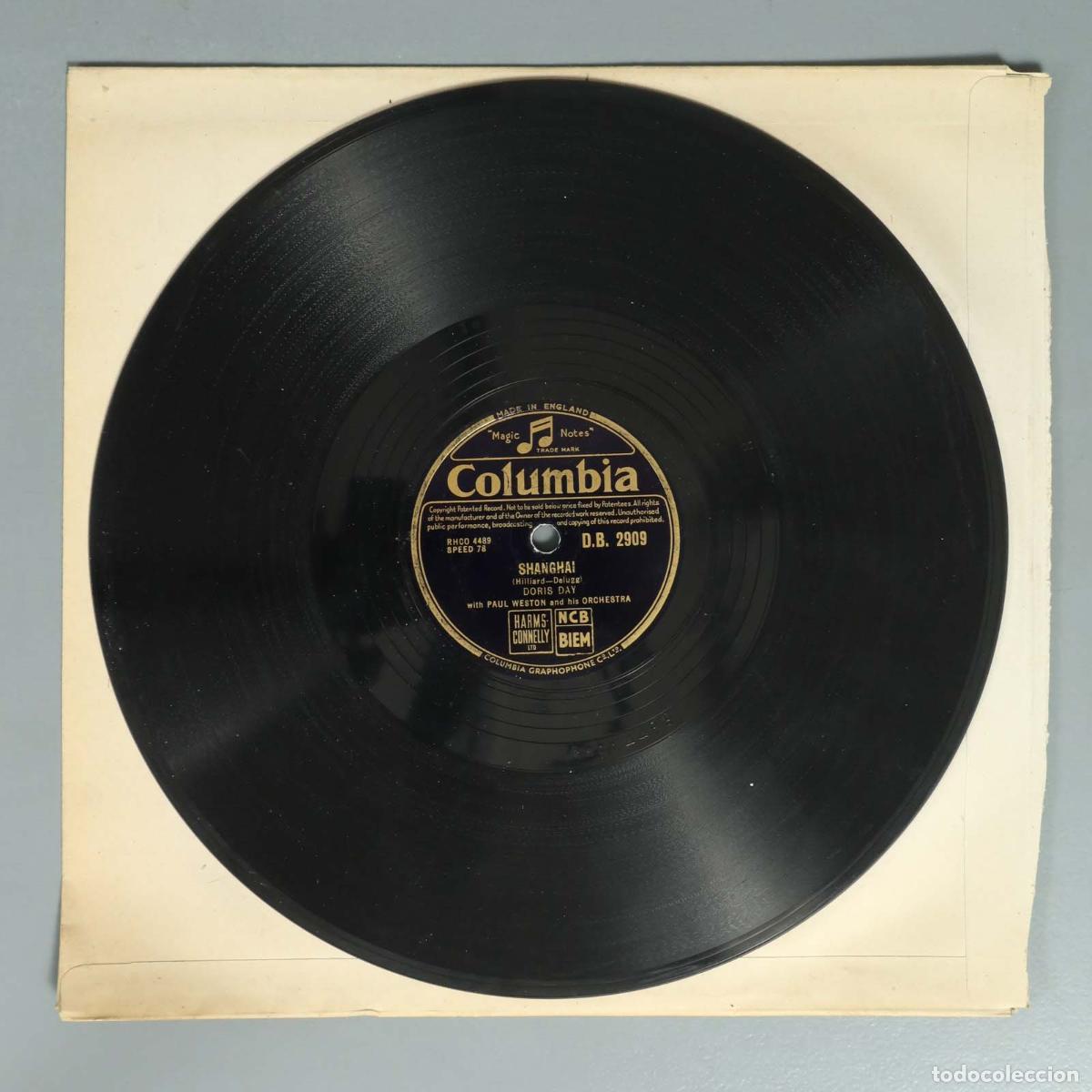 Discos para gramofone: DISCO DE PIZARRA. SHANGHAI. DORIS DAY. JUST ONE OF THOSE THINGS