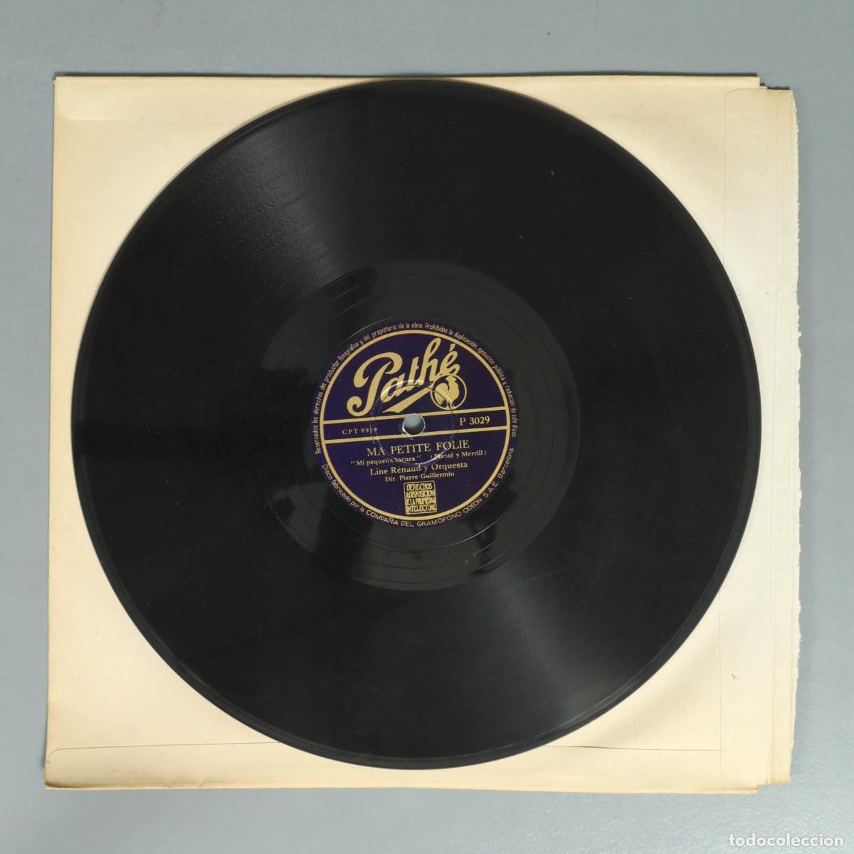 Schellackplatten: DISCO DE PIZARRA. JE NE SAIS PAS. MA PETIT FOLIE. LINE RENAUD