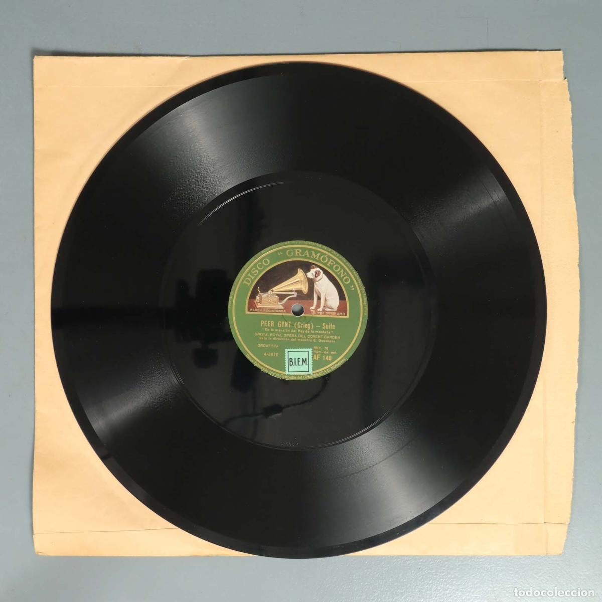 Schellackplatten: DISCO DE PIZARRA. PEER GYNT. GRIEG.