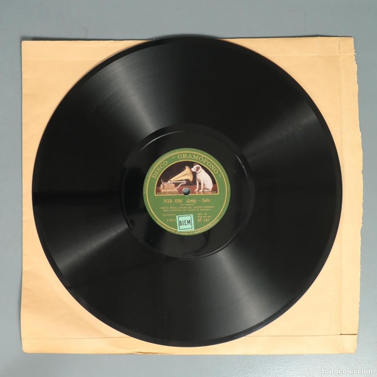 Discos de pizarra: DISCO DE PIZARRA. PEER GYNT. SUITE. GRIEG.