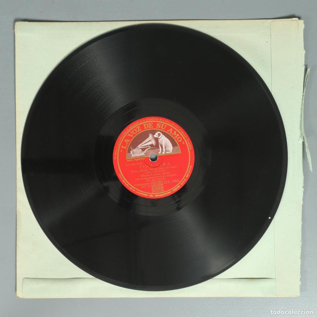 Discos de pizarra: DISCO DE PIZARRA. NUNCA TE AMARE. MARIO LANZA
