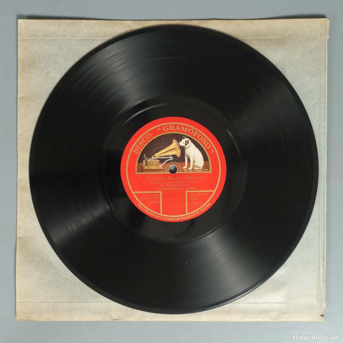 Discos de pizarra: DISCO DE PIZARRA. MOZART ROSSINI. IL BARBIEREIL FLAUTO - Foto 2