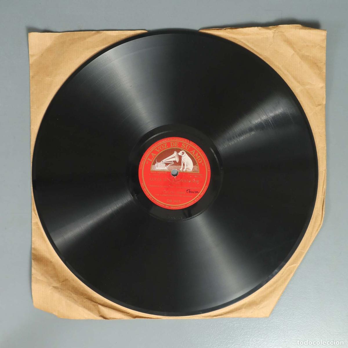 Discos de pizarra: DISCO DE PIZARRA. LUCIA DI LAMMERMOOR. - Foto 2
