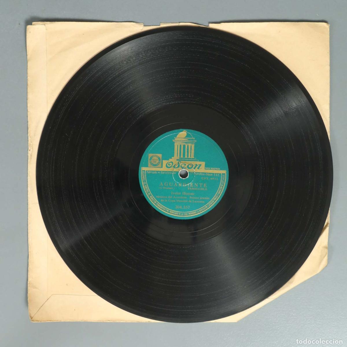 Schellackplatten: DISCO DE PIZARRA. AGUARDIENTE. YVETTE HORNER. LEVANDO ANCLAS