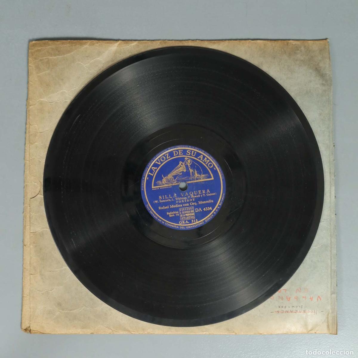 Discos de pizarra: DISCO DE PIZARRA. SILLA VAQUERA. RAFAEL MEDINA.