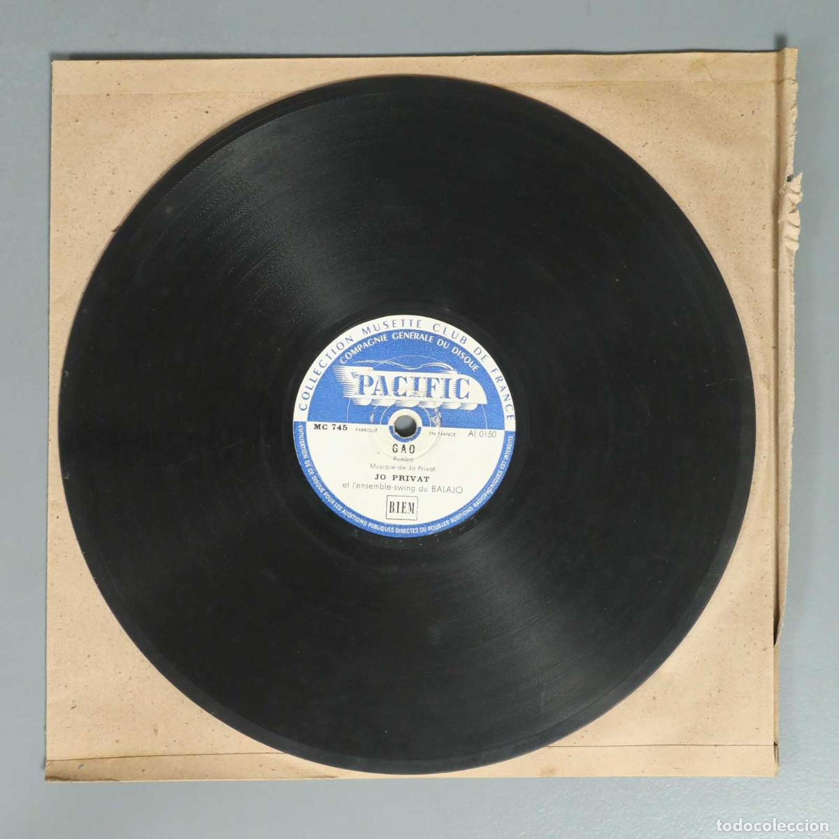 Discos de pizarra: DISCO DE PIZARRA. AMADO MIO. JO PRIVAT. GAO - Foto 2