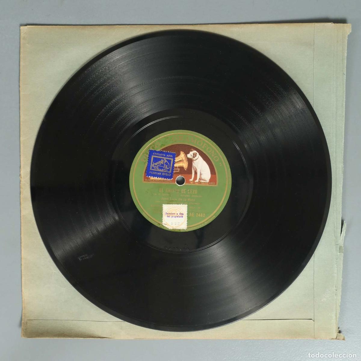 Discos de pizarra: DISCO DE PIZARRA. EL CRISTO DE LEZO. JOSE LUIS DE LA RICA