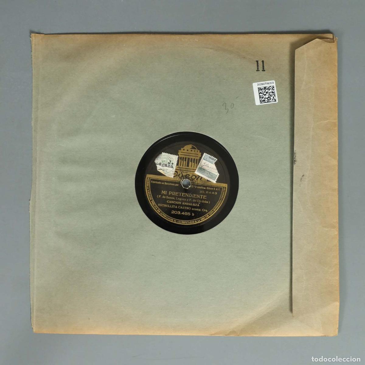Discos de pizarra: DISCO DE PIZARRA. MI JACA. ESTRELLITA CASTRO. MI PRETENDIENTE - Foto 2