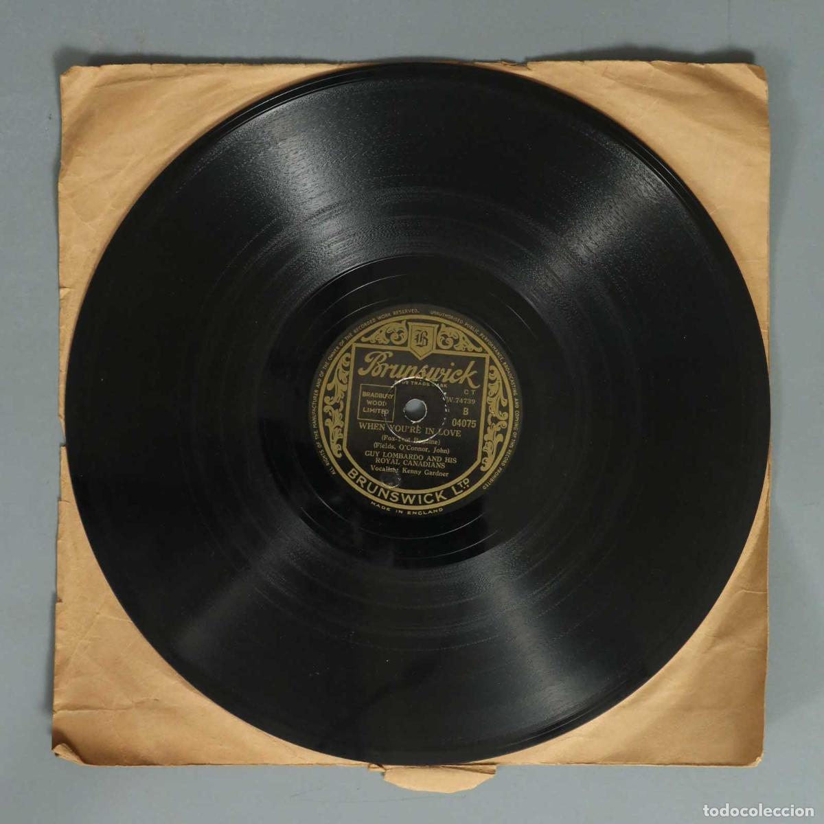Discos de pizarra: DISCO DE PIZARRA. WHEN YOU'RE IN LOVE. GUY LOMBARDO.