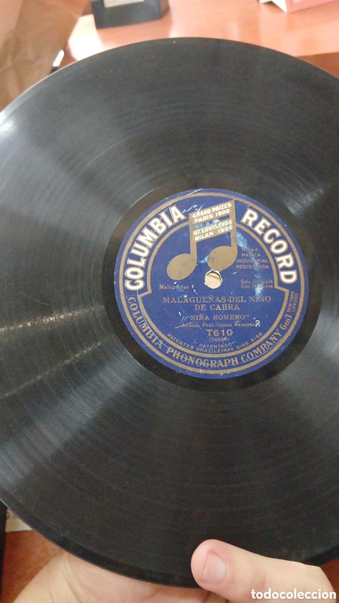 Discos de pizarra: Disco Columbia Ni&ntilde;a Romero