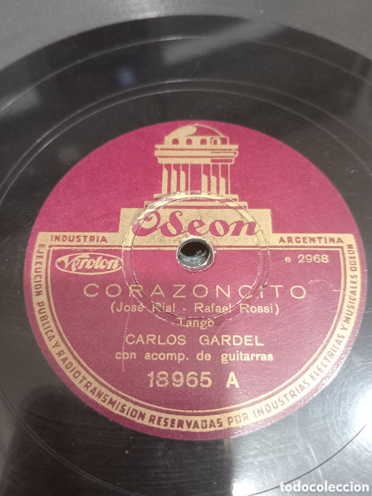Discos de pizarra: Tango Argentino - Discos de pizarra- Precio por unidad