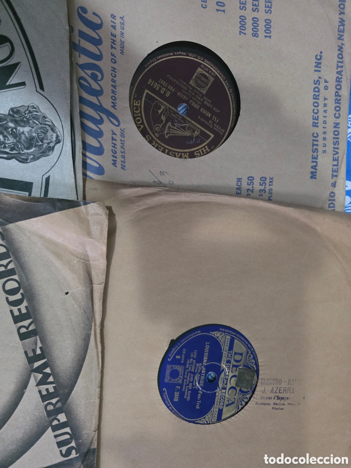 Discos de pizarra: Lote discos pizzara antiguos - Foto 2