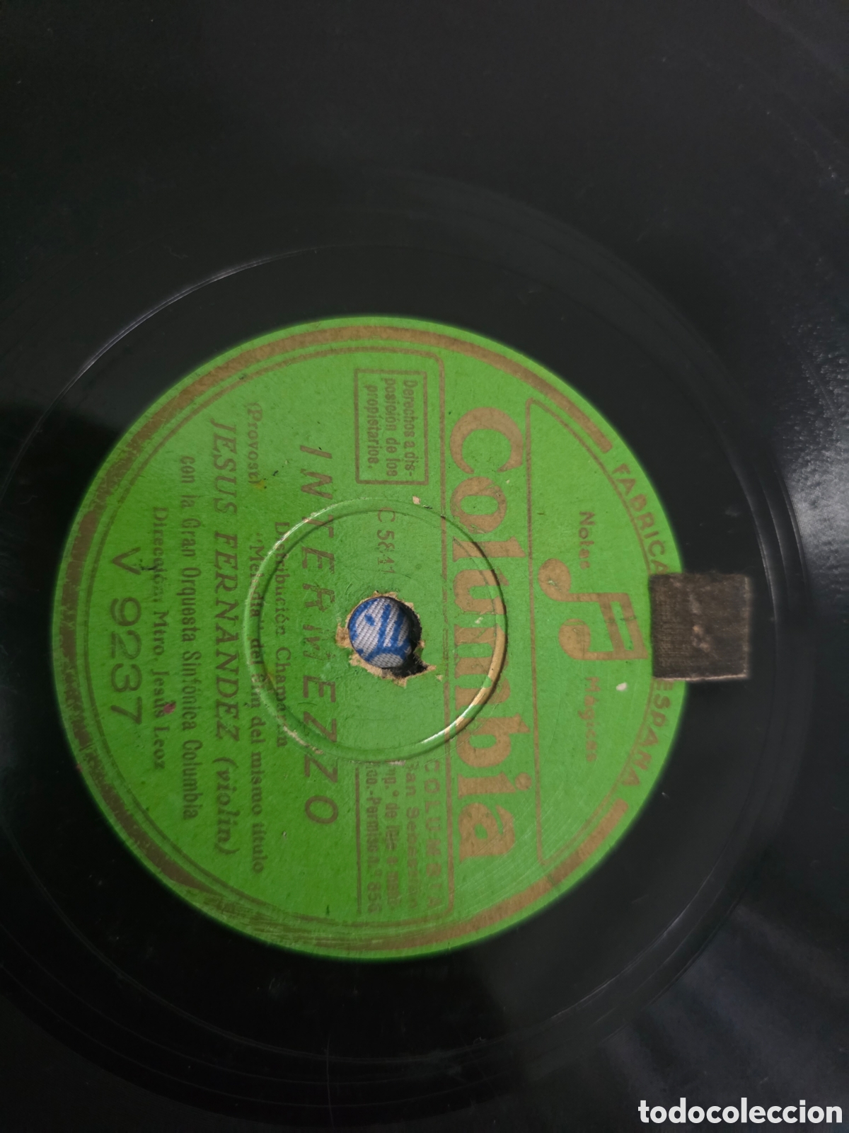 Discos de pizarra: Lote discos pizzara antiguos - Foto 4
