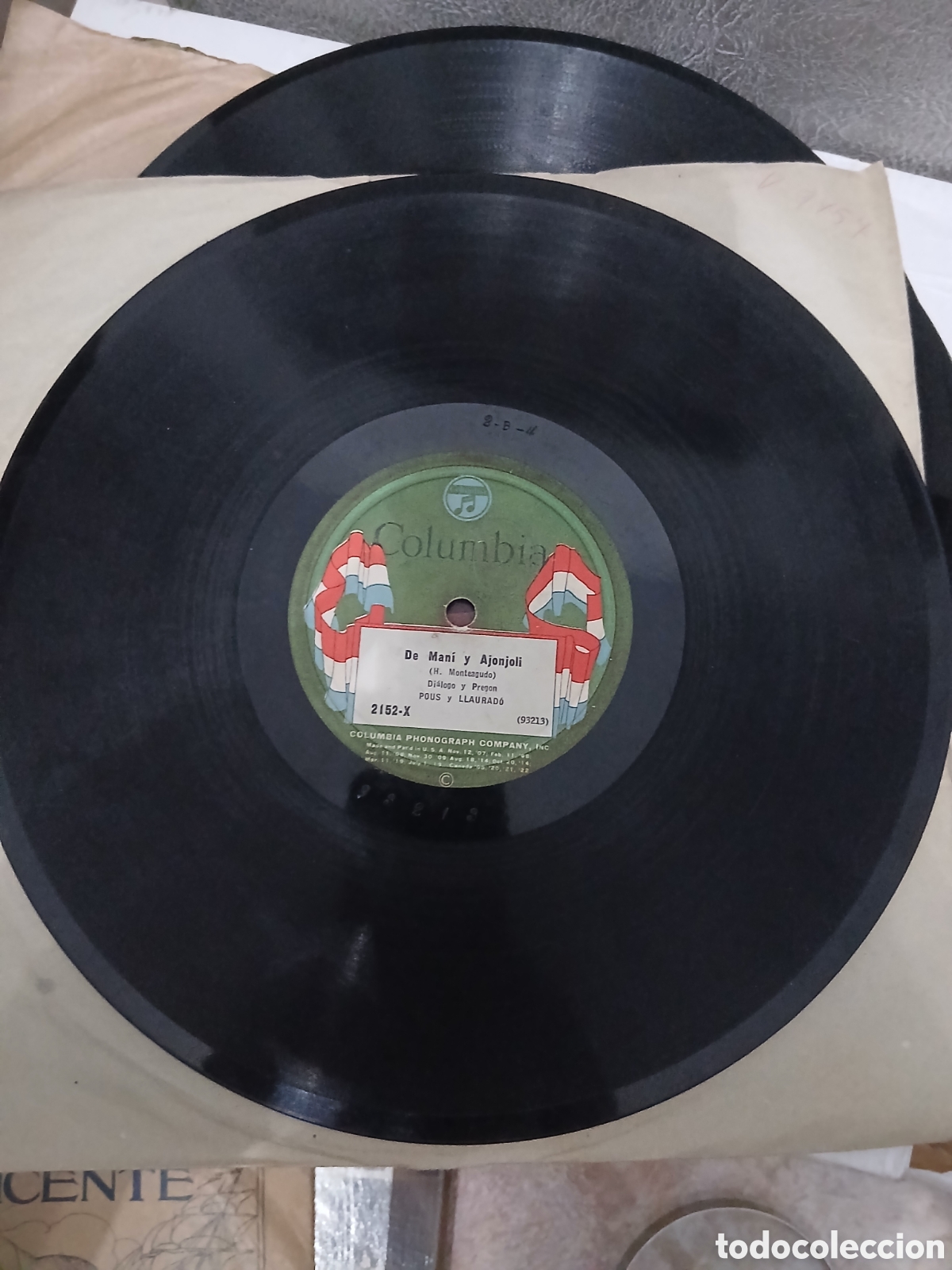 Discos de pizarra: Disco Cubano Pous Y Llaurad&oacute;