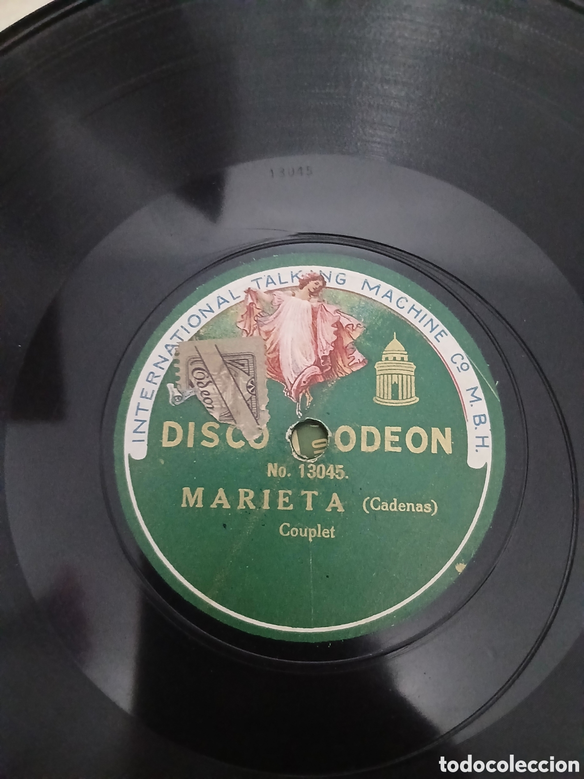 Discos de pizarra: Disco Couplet de Fornarina La Machicha / Marieta