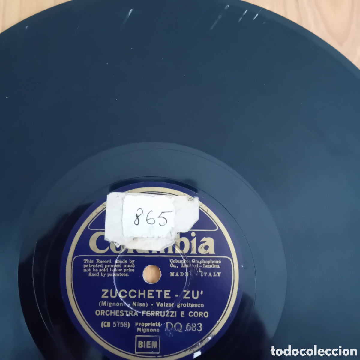 Discos de pizarra: ORCHESTRA FERRUZZI. ZUCCHETE ZU. MATAPAN - Foto 5