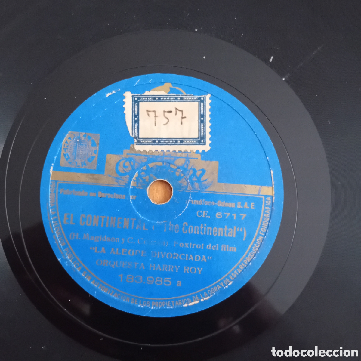 Discos de pizarra: ORQUESTA HAPPY ROY. NOCHE Y DIA. EL CONTINENTAL - Foto 2