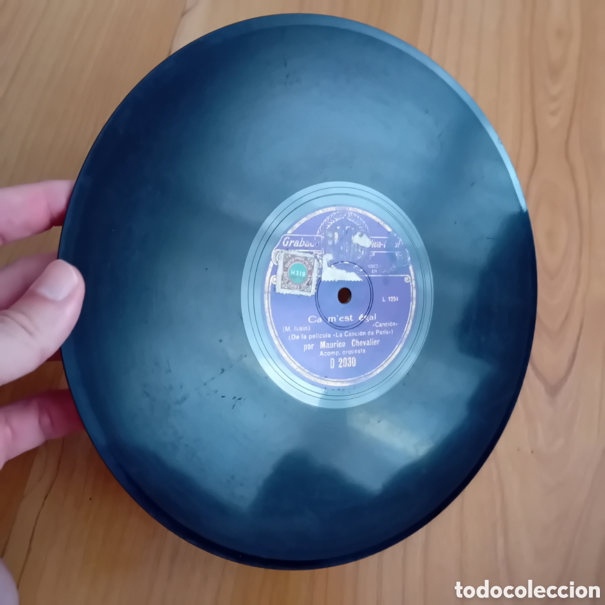 Discos de pizarra: MAURICE CHEVALIER. MON PTIT TOM. CA MEST EGAL - Foto 3