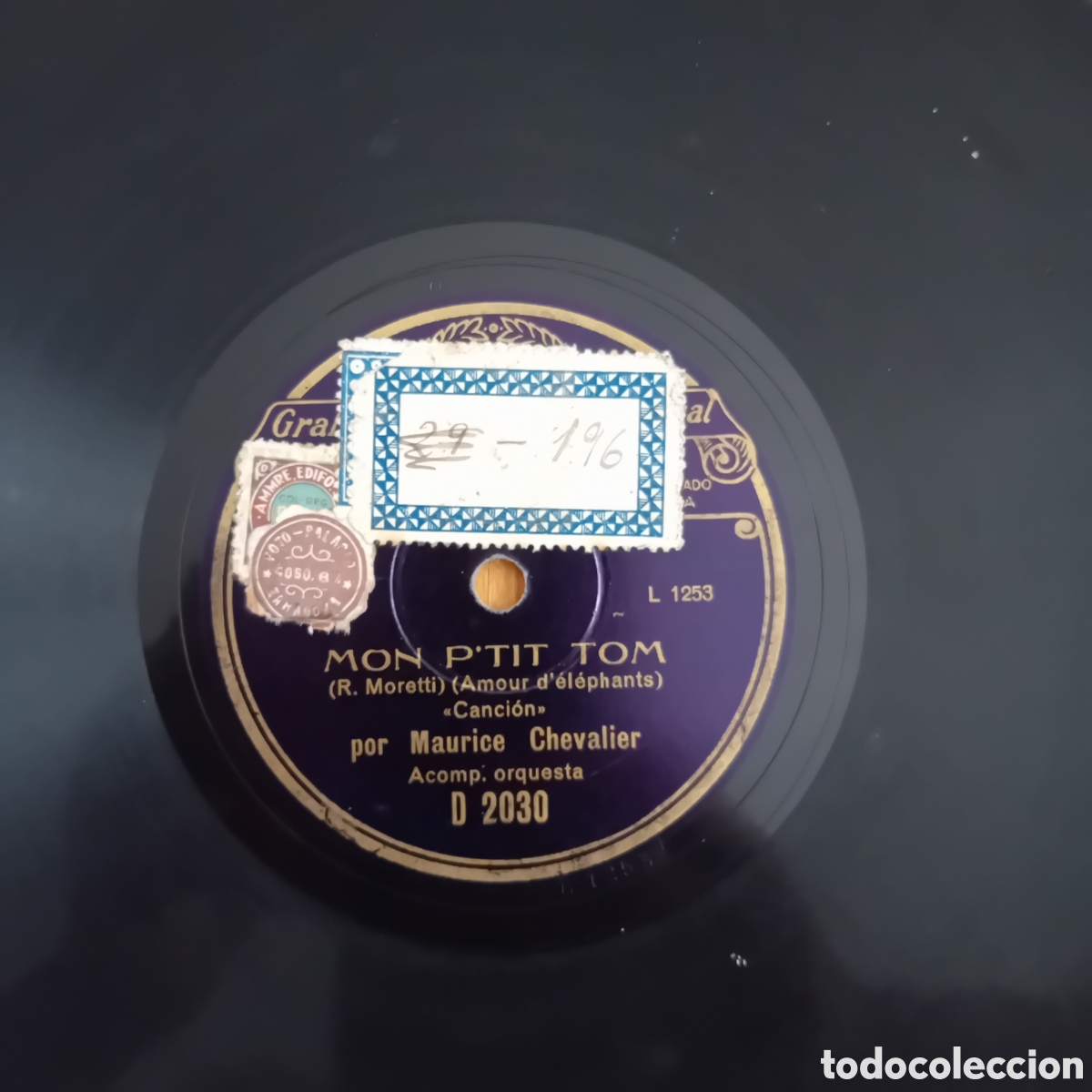 Discos de pizarra: MAURICE CHEVALIER. MON PTIT TOM. CA MEST EGAL - Foto 5